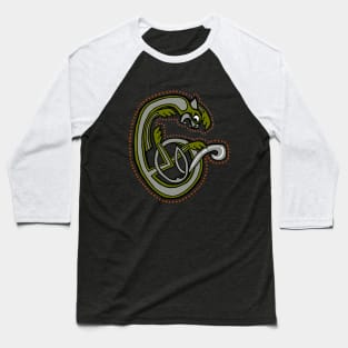 Celtic Cat Letter C Baseball T-Shirt